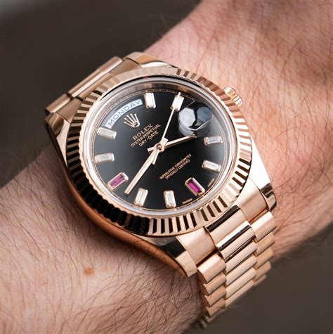 rolex rose gold 41mm link